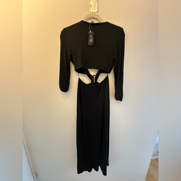 AFRM Black Cutout Tie-Front Maxi Dress - new in tag - Picture 2 of 2
